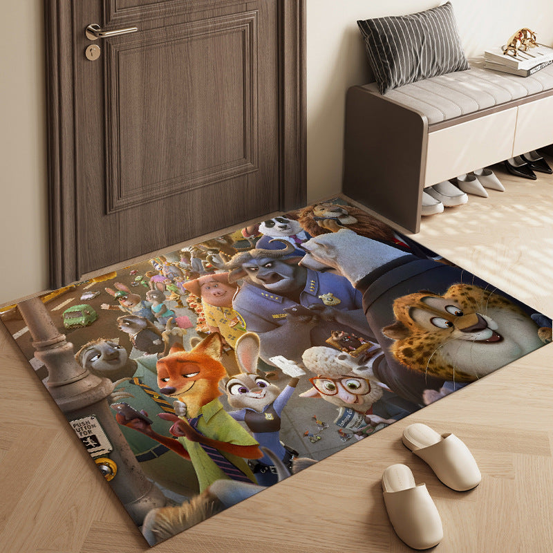 Cartoon-Themed Decorative Area Mat | Kelmera