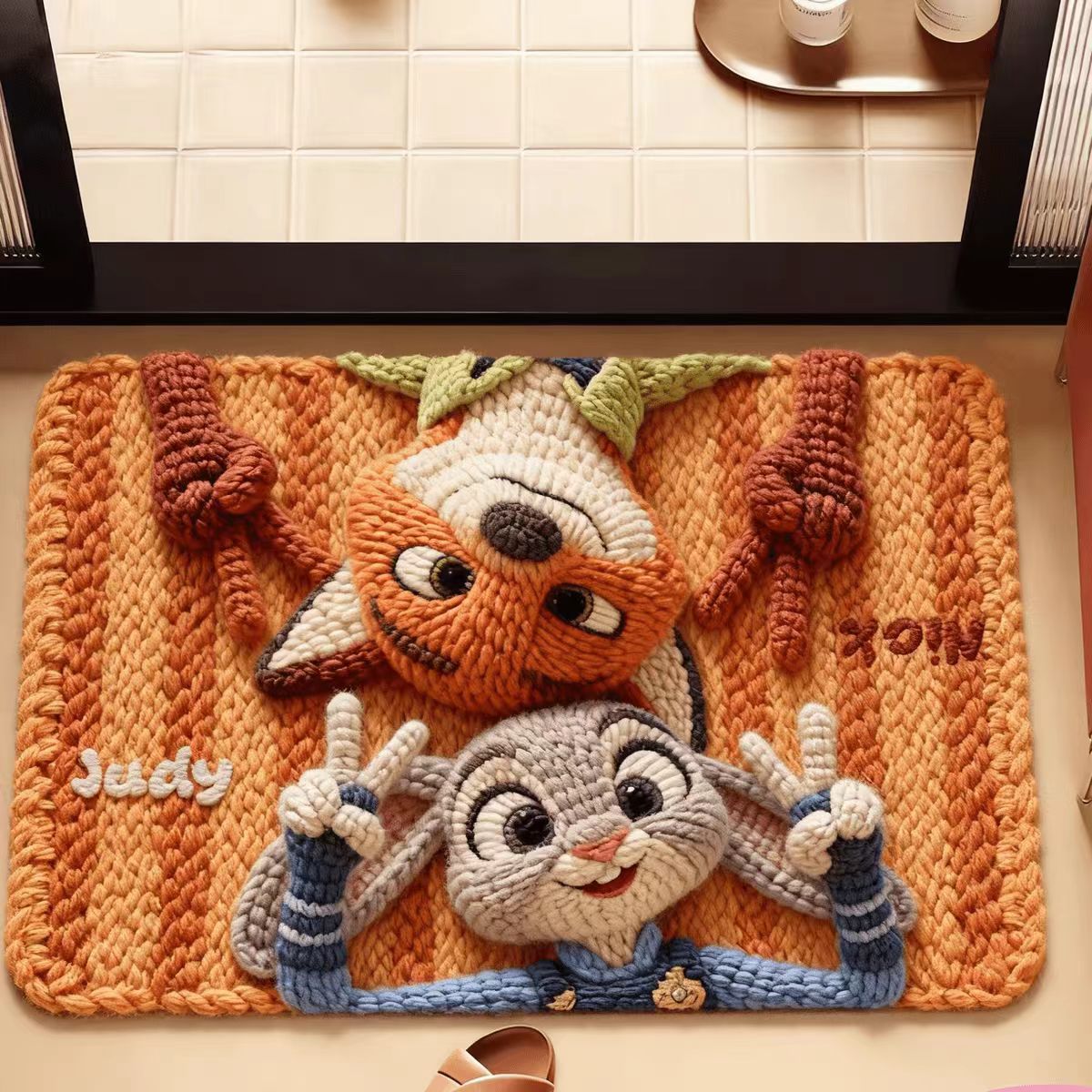 Cartoon-Themed Decorative Area Mat | Kelmera
