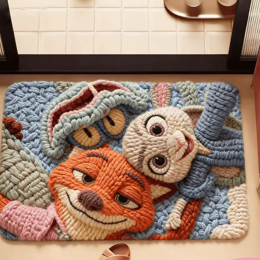 Cartoon-Themed Decorative Area Mat | Kelmera