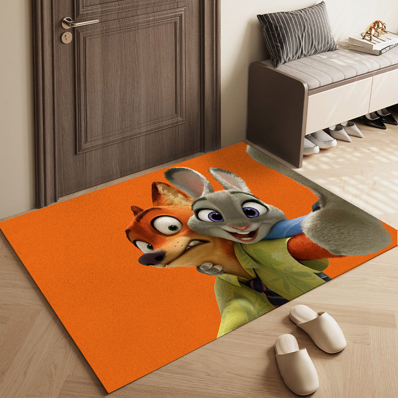 Cartoon-Themed Decorative Area Mat | Kelmera