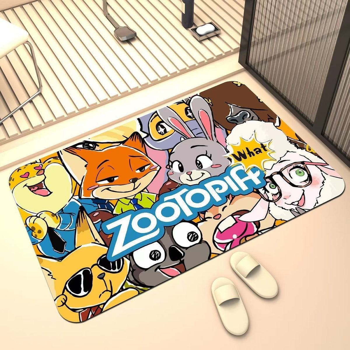 Cartoon-Themed Decorative Area Mat | Kelmera