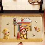Cartoon-Themed Memory Foam Bath Mat | Kelmera