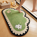 Cartoon-Themed Plush Bath Mat | Kelmera