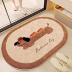 Cartoon-Themed Plush Bath Mat Soft Textile Non Slip | Kelmera
