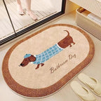 Cartoon-Themed Plush Bath Mat Soft Textile Non Slip | Kelmera