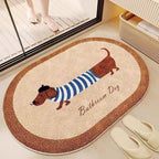 Cartoon-Themed Plush Bath Mat Soft Textile Non Slip | Kelmera