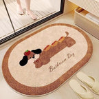 Cartoon-Themed Plush Bath Mat Soft Textile Non Slip | Kelmera