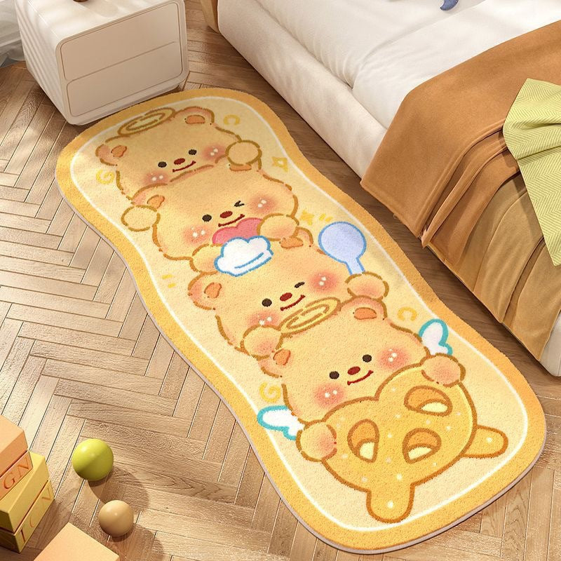 Cartoon-Themed Rectangular Bath Mat | Kelmera