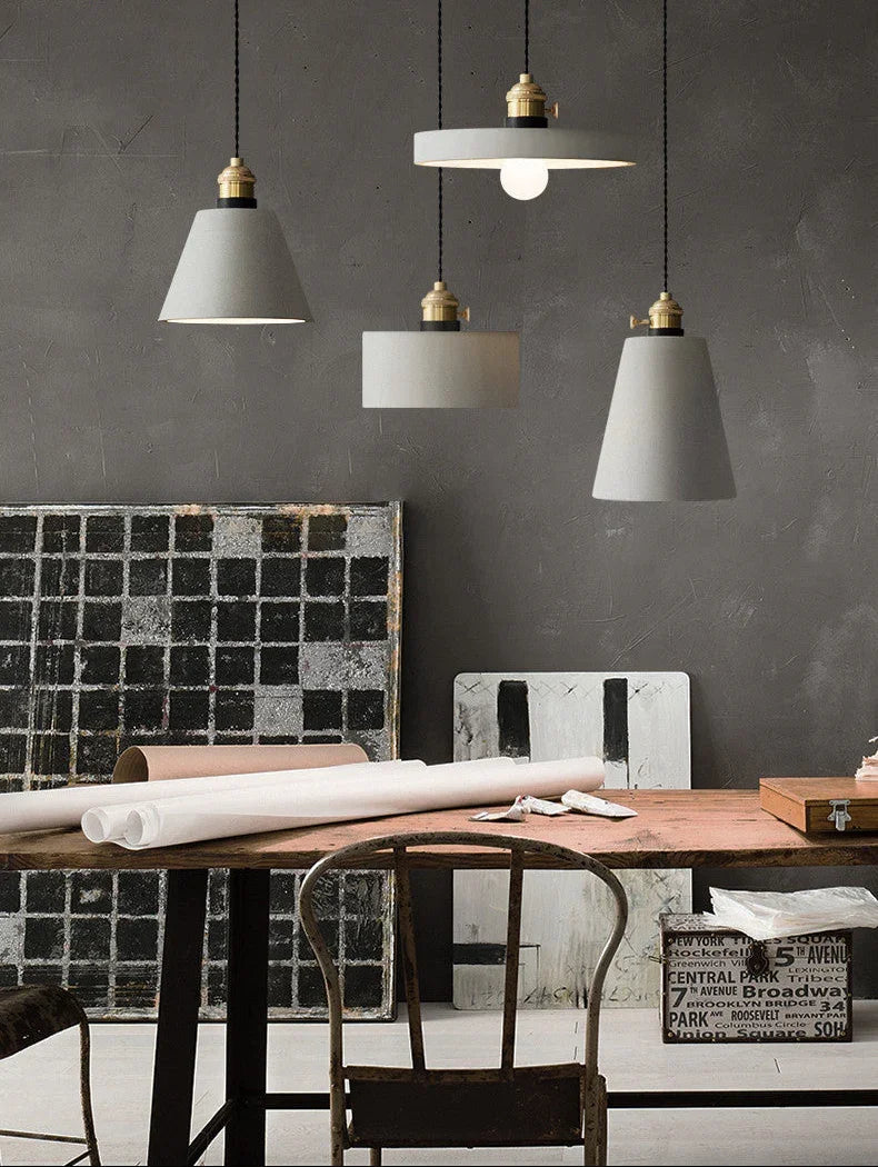 Leifa Cement Pendant Light-Kelmera