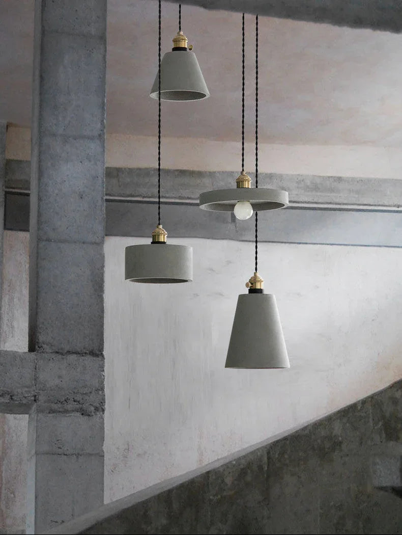 Leifa Cement Pendant Light-Kelmera