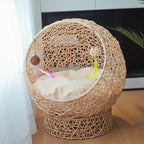 Cat Bed made of Rattan | Kelmera