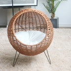 Cat Bed with Stylish Rattan Design | Kelmera