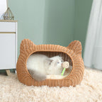 Cat Bed Woven Natural Fiber Molded Plastic | Kelmera