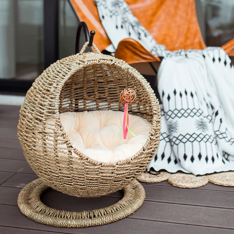 Cat Hammock Woven Natural Fiber | Kelmera