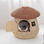 Cat House Woven Natural Fiber | Kelmera