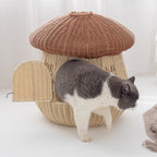 Cat House Woven Natural Fiber | Kelmera