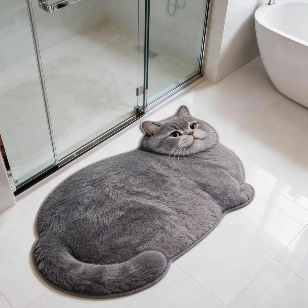 Cat-Shaped Bath Mat | Kelmera