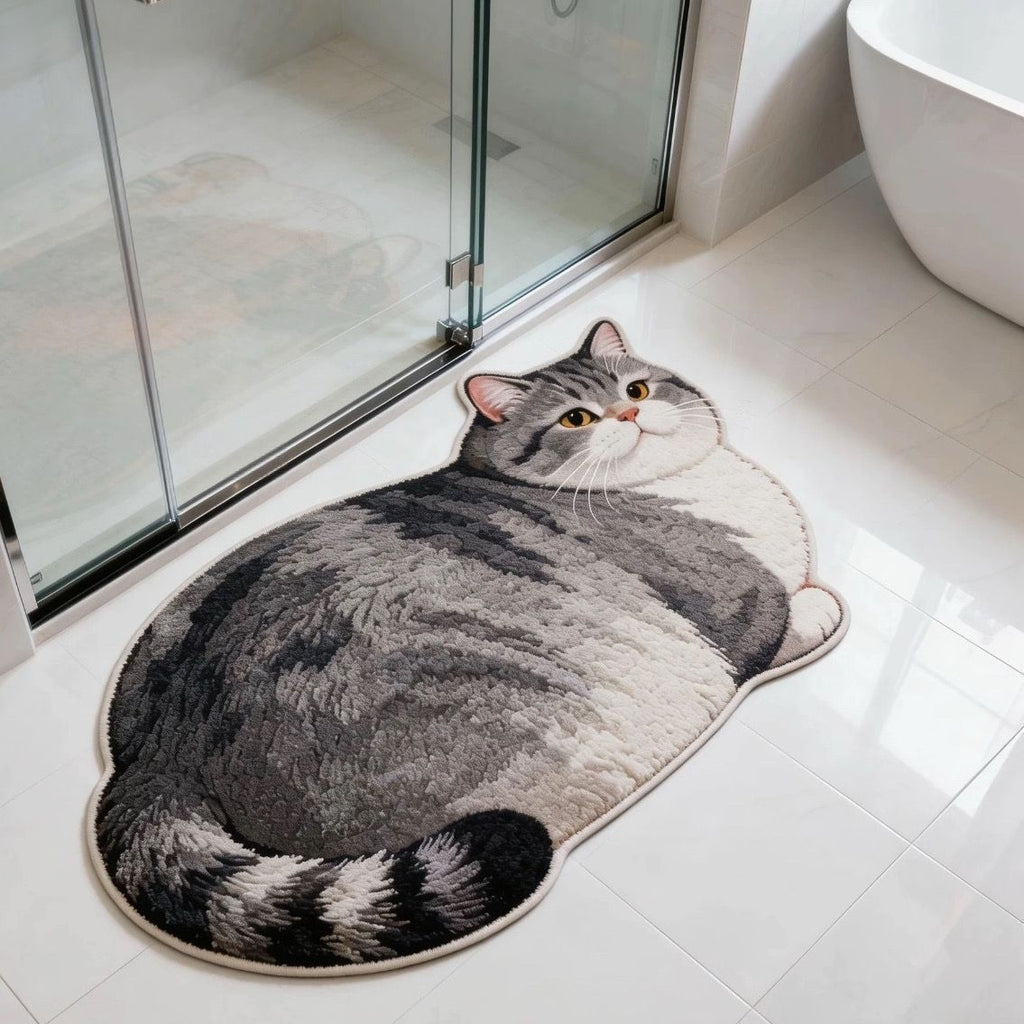 Cat-Shaped Bath Mat | Kelmera