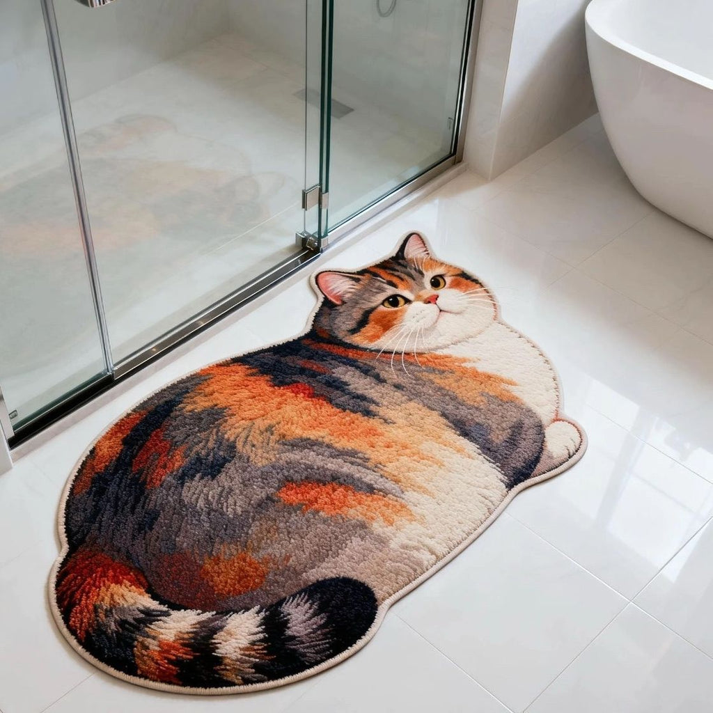 Cat-Shaped Bath Mat | Kelmera