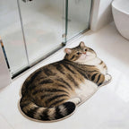 Cat-Shaped Bath Mat | Kelmera
