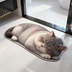 Cat-Shaped Plush Bath Mat | Kelmera