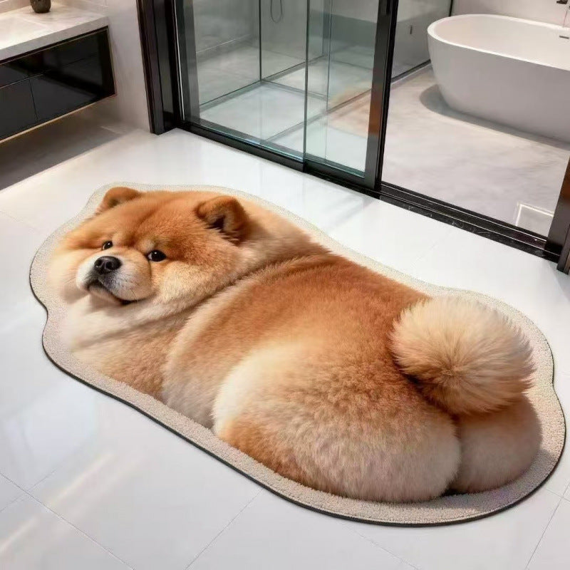 Cat-Shaped Plush Bath Mat | Kelmera