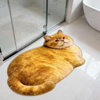 Cat-Shaped Plush Bath Mat | Kelmera