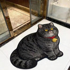 Cat-Shaped Plush Bath Mat | Kelmera