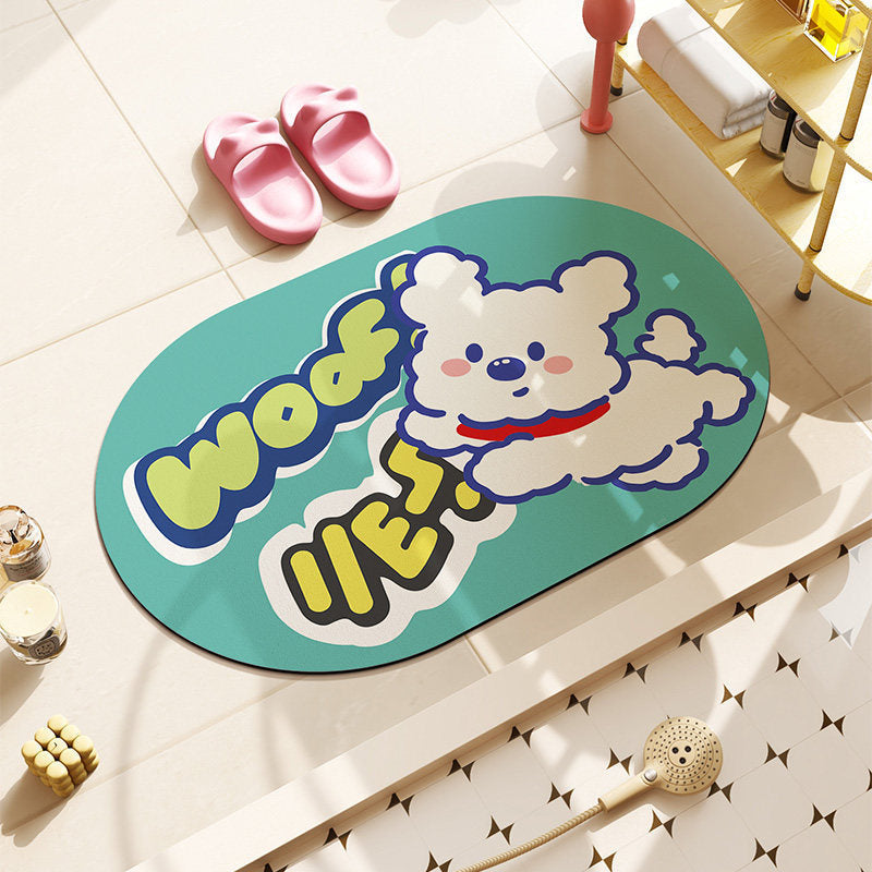 Cat-Themed Plush Bath Mat | Kelmera