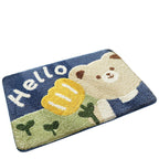 Cat-Themed Plush Bath Mat Soft Textile | Kelmera