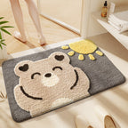 Cat-Themed Plush Bath Mat Soft Textile | Kelmera