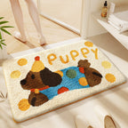 Cat-Themed Plush Bath Mat Soft Textile | Kelmera