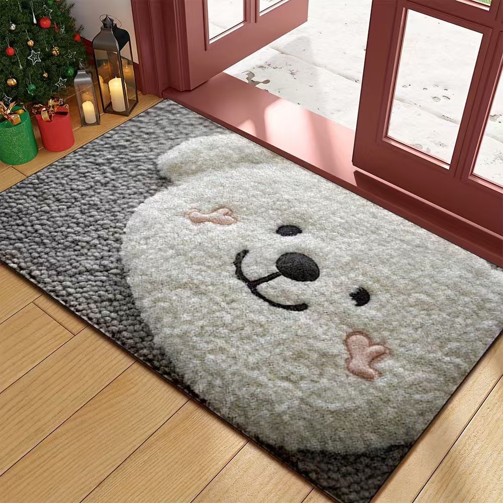 Cat-Themed Plush Floor Mat | Kelmera