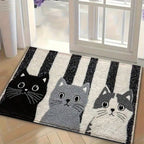 Cat-Themed Plush Floor Mat | Kelmera