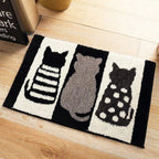 Cat-Themed Plush Floor Mat | Kelmera