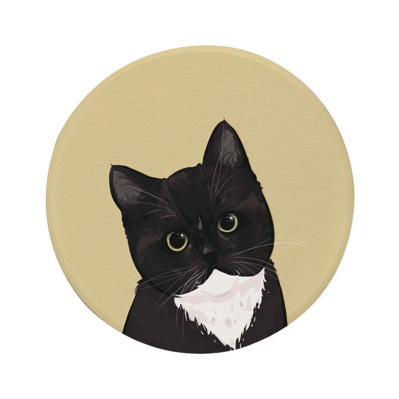 Cat-Themed Round Floor Mat | Kelmera