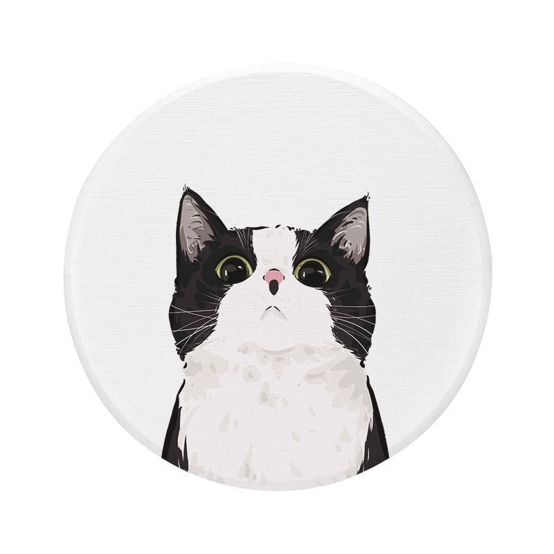 Cat-Themed Round Floor Mat | Kelmera