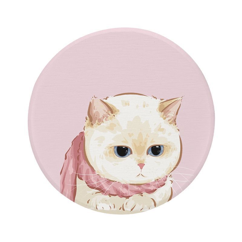 Cat-Themed Round Floor Mat | Kelmera