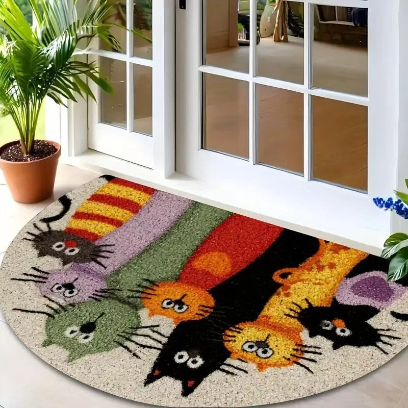 Cat-Themed Welcome Mat | Kelmera