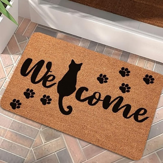 Cat-Themed Welcome Mat | Kelmera