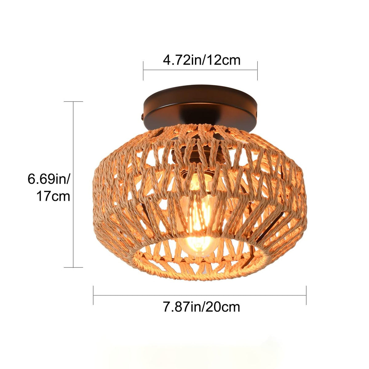 Ceiling Light Soft Textile Metal | Kelmera