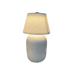 Ceramic Bedside Lamp with Linen Shade | Kelmera