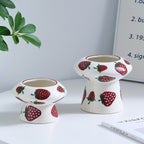 Ceramic Vase with Strawberry Pattern | Kelmera