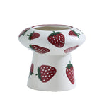 Ceramic Vase with Strawberry Pattern | Kelmera