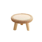 Chair Set Woven Natural Fiber Wood | Kelmera
