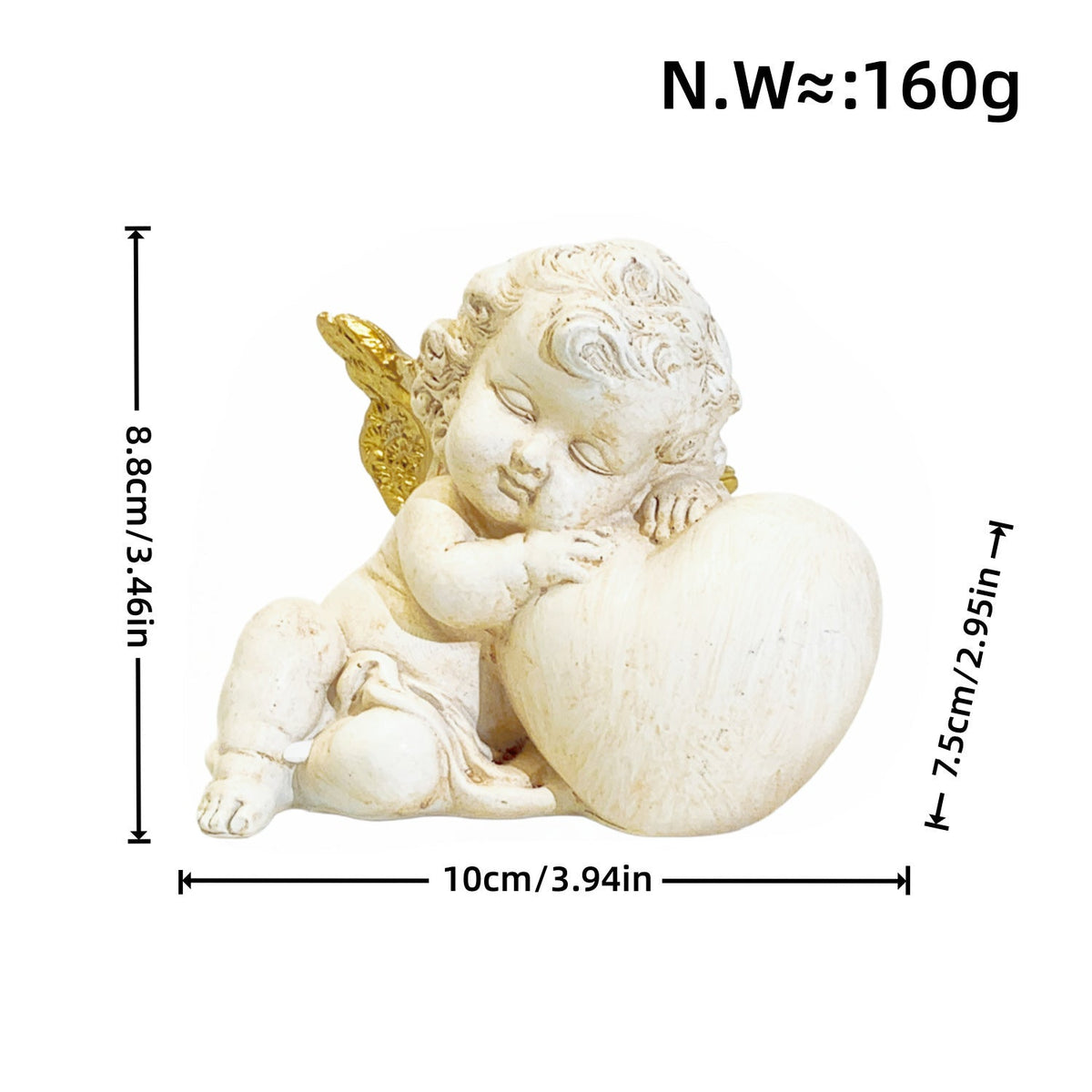 Charming Angel Figure with Heart Motif | Kelmera