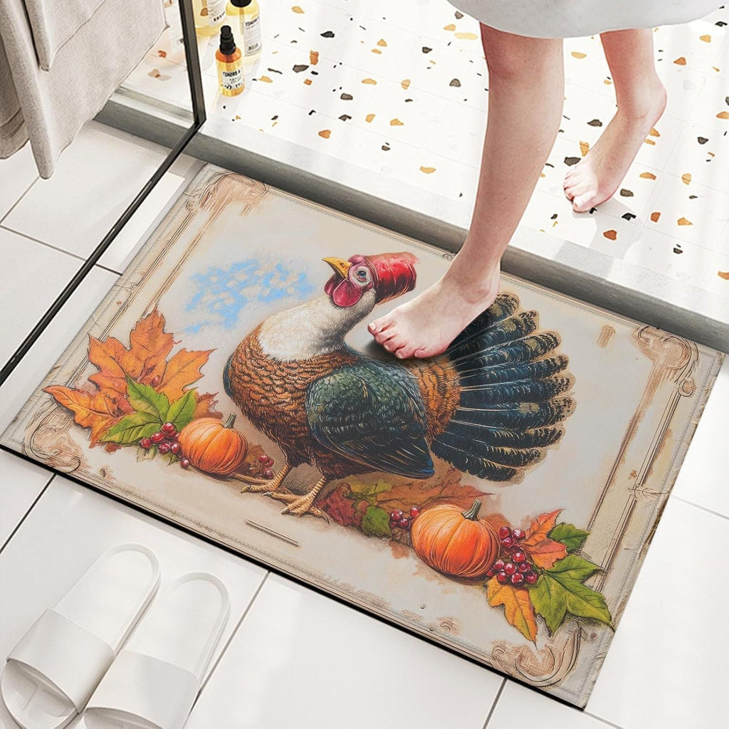 Charming Floral Welcome Mat | Kelmera
