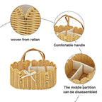 Charming Storage Basket with Leather Handles | Kelmera