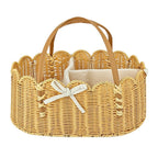 Charming Storage Basket with Leather Handles | Kelmera