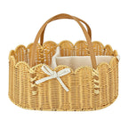 Charming Storage Basket with Leather Handles | Kelmera